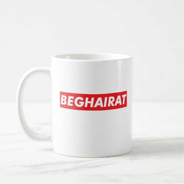 Caneca De Café Beghairat Engraçado  (Esquerda)