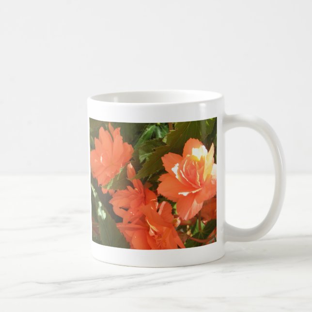 Caneca De Café Begonias Fotografia Mug (Direita)