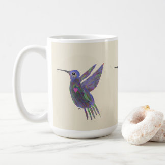 Caneca De Café Beija-flor com Coração