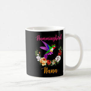 Caneca De Café Beija-flor nana floral pássaro gravata borboleta a