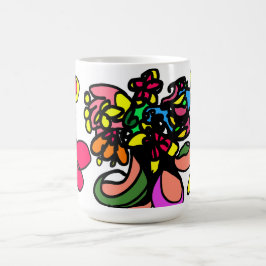 Caneca De Café Beija-flor relaxa primavera
