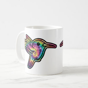 Caneca De Café Beija-flor Tie Dye
