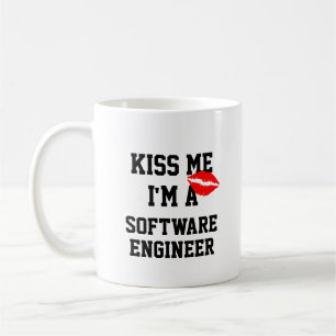 Caneca De Café Beija-Me Im Um Engenheiro De Software