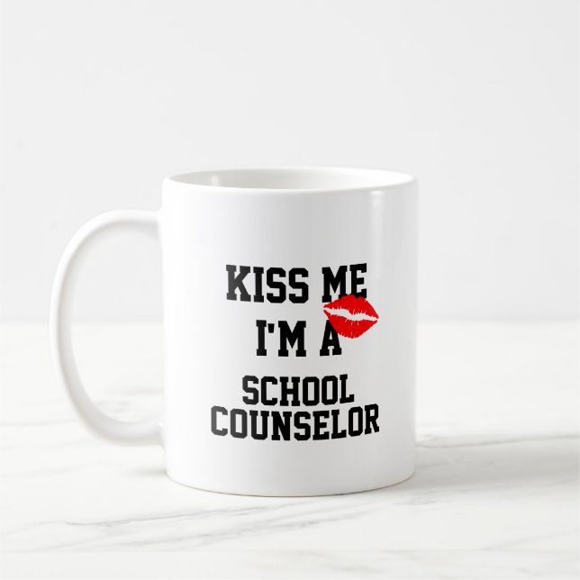 Caneca De Café Beija-Me Sou Conselheiro Da Escola Mug (Esquerda)