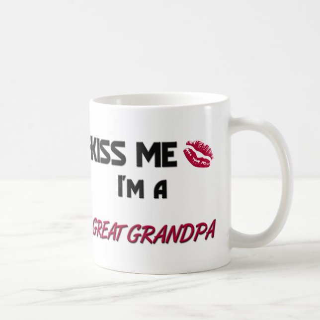 Caneca De Café Beije-me grande vovô (Direita)
