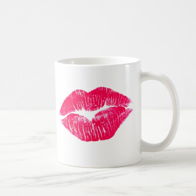 Caneca De Café Beije-me os lábios (Direita)