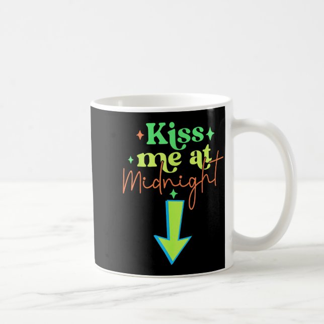 Caneca De Café Beije-me Piada Casais Combinando Meia-Noite  (Direita)