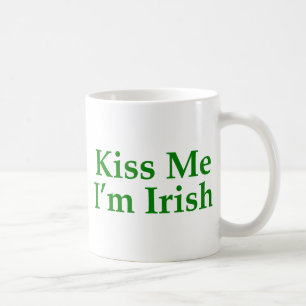 Caneca De Café Beije Me Sou Irlandês