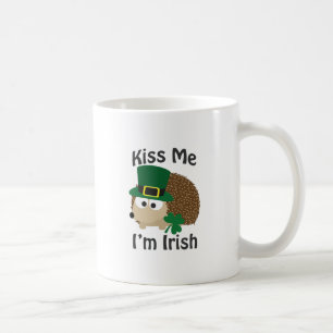 Caneca De Café Beije-me Sou Irlandês Hedgehog