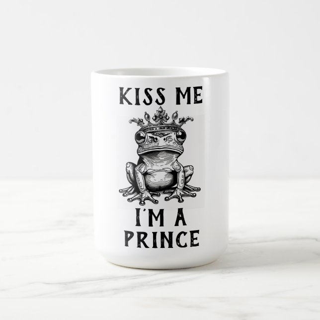 Caneca De Café Beije-me, sou um príncipe café mug (Centro)