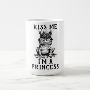 Caneca De Café Beije-me, sou uma princesa Coffee Mug
