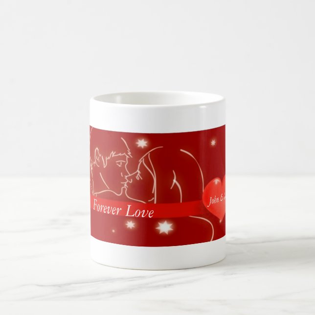 Caneca De Café Beijo dia de os namorados (Centro)