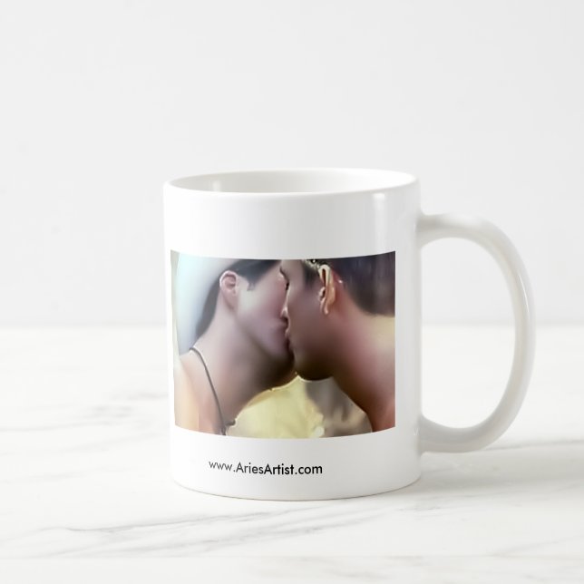 Caneca De Café Beijo do vaqueiro (Direita)