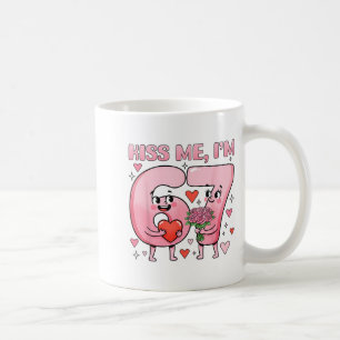 Caneca De Café Beijo Engraçado Me Beije Estou 67 Cute Casais Dia