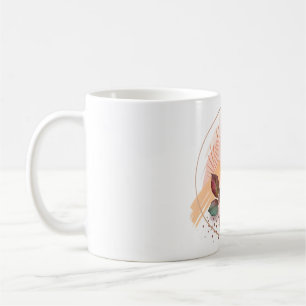 Caneca De Café Beijo Eterno: Uma Rosa Moderna em Harmonia Abstrat
