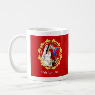 Caneca De Café Beijo real do casamento de William e de Kate