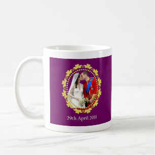 Caneca De Café Beijo real do casamento de William e de Kate