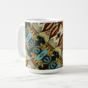 Caneca De Café Beijos abstratos Art Déco