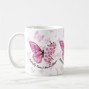 Caneca De Café Beijos borboletas e bençãos grossas
