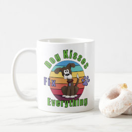 Caneca de Café Beijos de Cachorro Corrigem Tudo