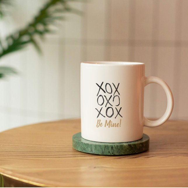 Caneca De Café Beijos de Valentino Meus (Criador carregado)
