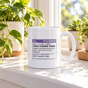Caneca de Café Beijos no Rosto por Hora Sem Antído