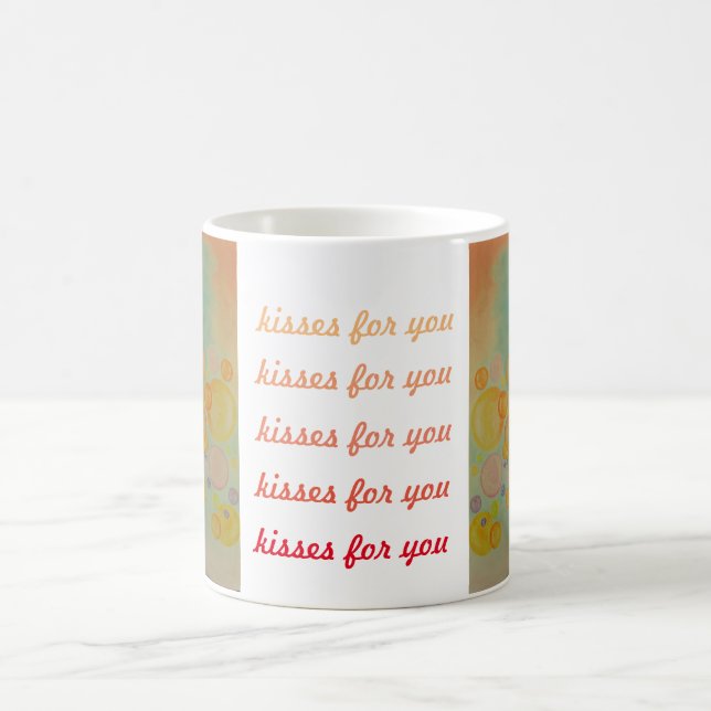 Caneca De Café Beijos soprados. Beijos para você (Centro)