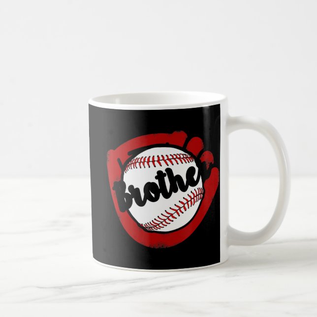 Caneca De Café Beisebol Brother para a Mãe do Sofball (Direita)