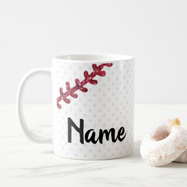 Caneca De Café Beisebol, Esporte, Design (Com Donut)