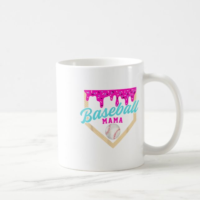 Caneca De Café Beisebol Mama Casa Plate Sorvete Com Sprin (Direita)