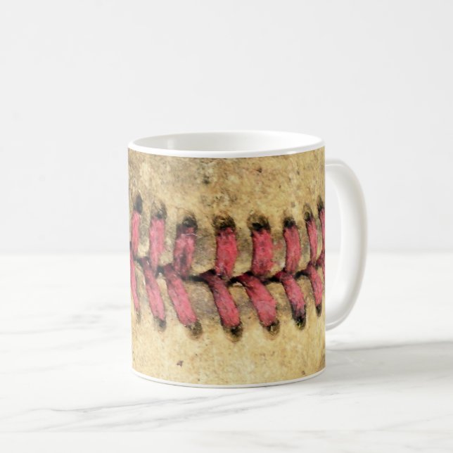 Caneca De Café Beisebol Vintage (Frente Esquerda)