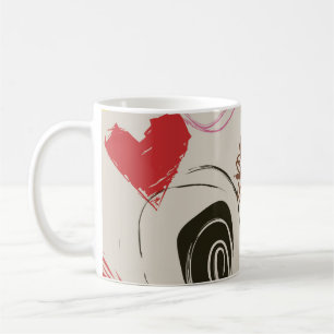 Caneca De Café Bela Abstrato de Coffee