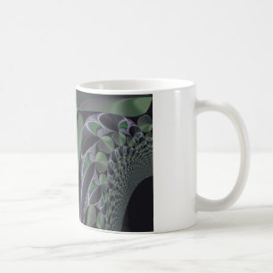 Caneca De Café Bela Arte de Design de Textura de Aurora Verde Inc
