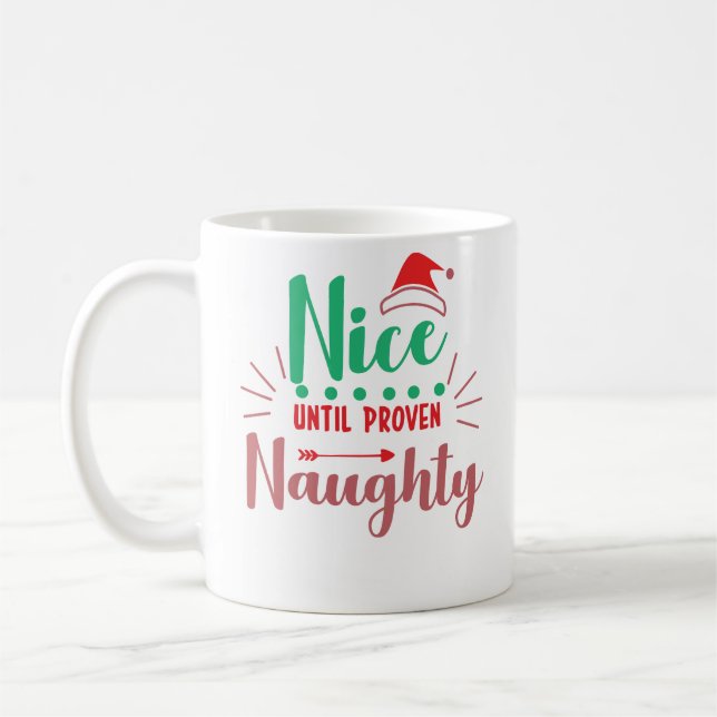 Caneca De Café Bela até a comprovada citação engraçada de Natal (Esquerda)