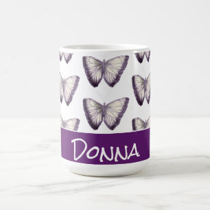 Caneca De Café Bela Borboleta Bonita e Bonita Trendência Personal