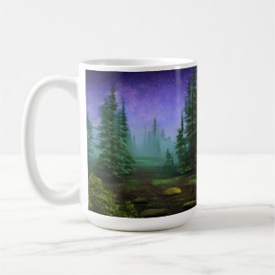 Caneca De Café Bela Cena de Selvagem à Lua