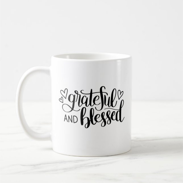 Caneca De Café Bela Citação Preta  (Esquerda)