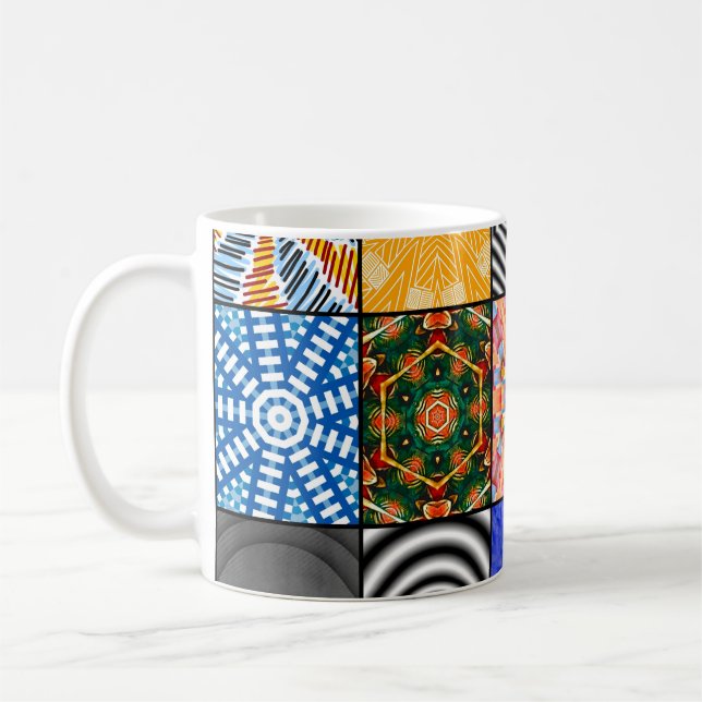 Caneca De Café bela cor do fundo do abstrato abstrato, ar (Esquerda)