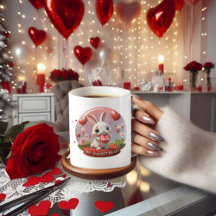 Bela criança coelho namorados amor Coffee Mug