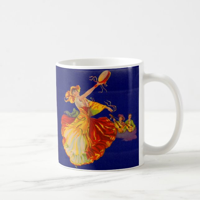 Caneca De Café bela dançarina espanhola (Direita)