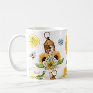 Caneca De Café Bela flor de sol de jardim