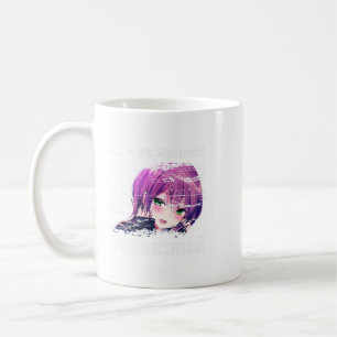 Caneca De Café Bela garota que ama anime e esboça