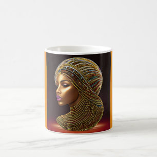 Caneca De Café Bela Herança Africana: Arte da História Negra
