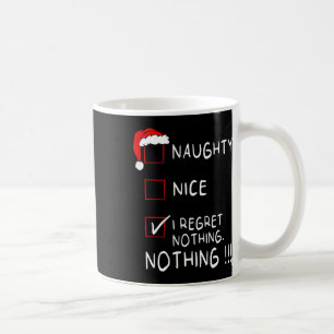 Caneca De Café Bela Lista Que Eu Não Lamento Nada De Homens Xmas