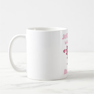 Caneca De Café Bela Menina Que Ama Axolotls