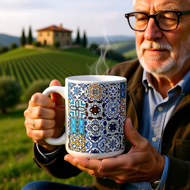 Caneca De Café 🤩 bela mistura de Azulejos (Beautiful mix of Azulejos Coffee Mug)