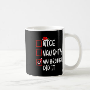 Caneca De Café Bela Nojenta Que Meu Irmão Fez Lista Papais noeis