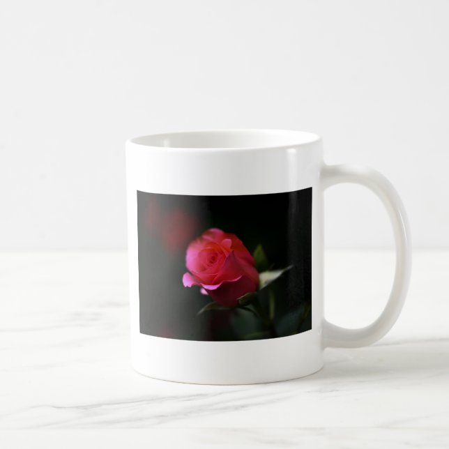 Caneca De Café Bela Rosa Vermelha (Direita)