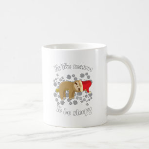 Caneca De Café Bela Sloth Preguiçosa Natal Esta Época Para Ser So