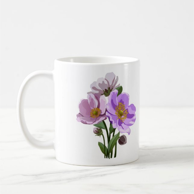 Caneca De Café Bela Taça Floral de Café (Esquerda)